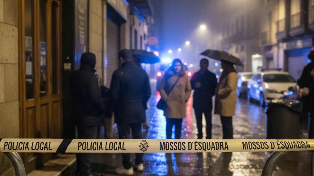 Imatge genèrica d'un cordó policial davant d'un establiment nocturn.