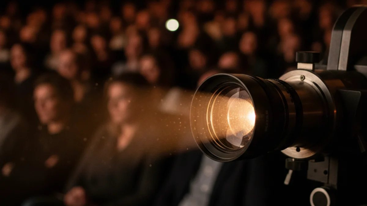 Imatge genèrica d'una sala de cinema durant un festival de cinema independent.