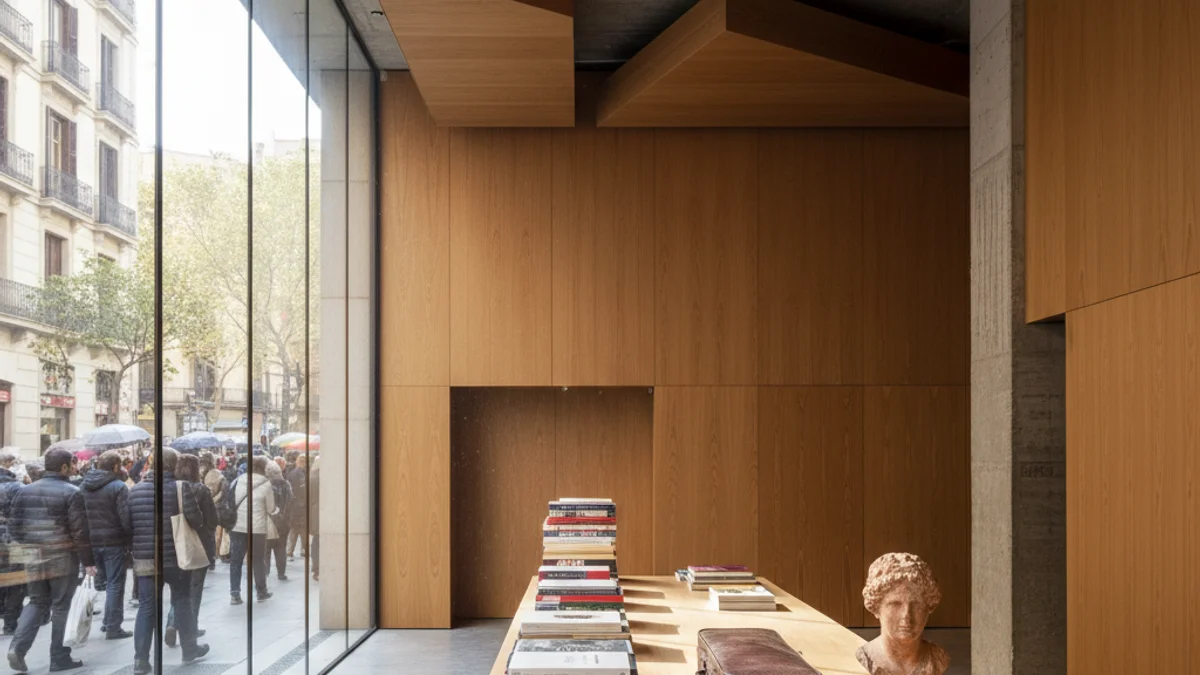 Imatge genèrica d'un espai cultural modern amb elements artístics i patrimonials.