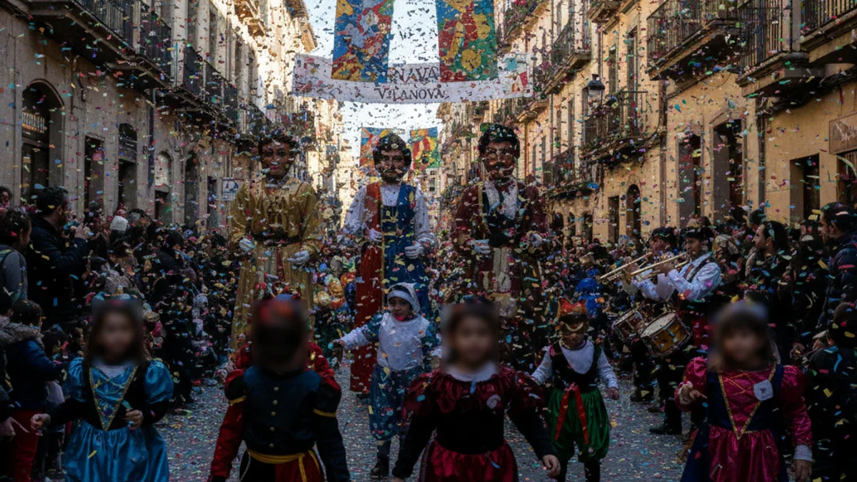 Imagen genérica de la celebración del Carnaval infantil en las calles de Vilanova i la Geltrú.