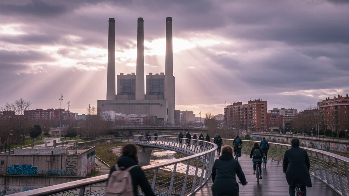 Generic image of the Baix Besòs area with the Three Chimneys in the background.