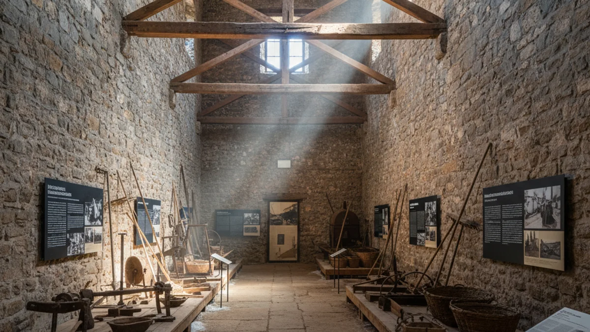 Imagen genérica del interior de un antiguo almacén de sal rehabilitado como espacio cultural.