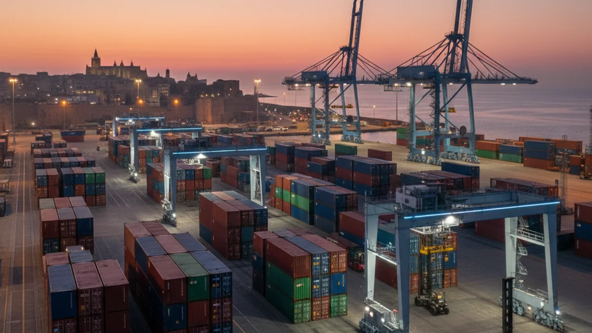 Generic image of the logistics facilities at the Port of Tarragona.