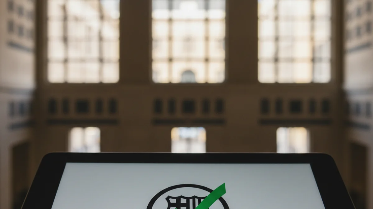 Imatge genèrica d'un procés de votació electrònica en un entorn institucional.