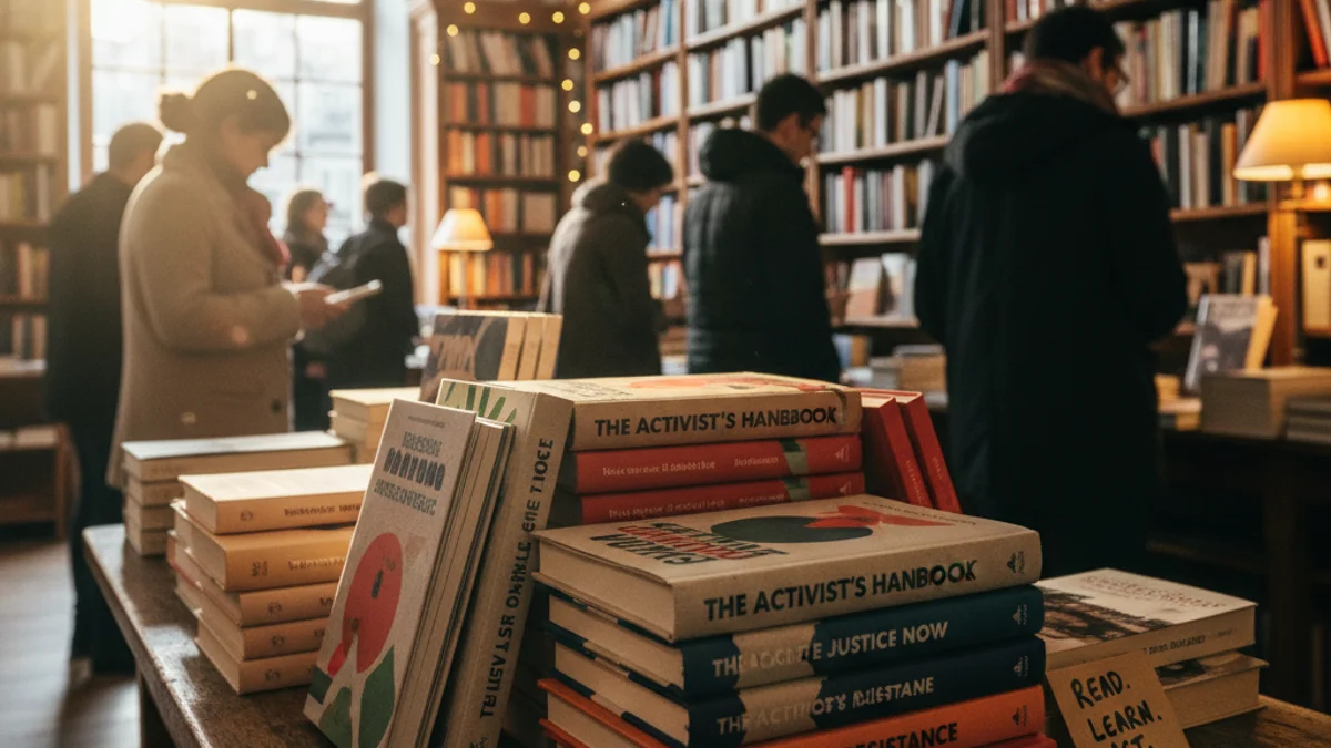 Generic image of a stack of books in a cozy bookstore.