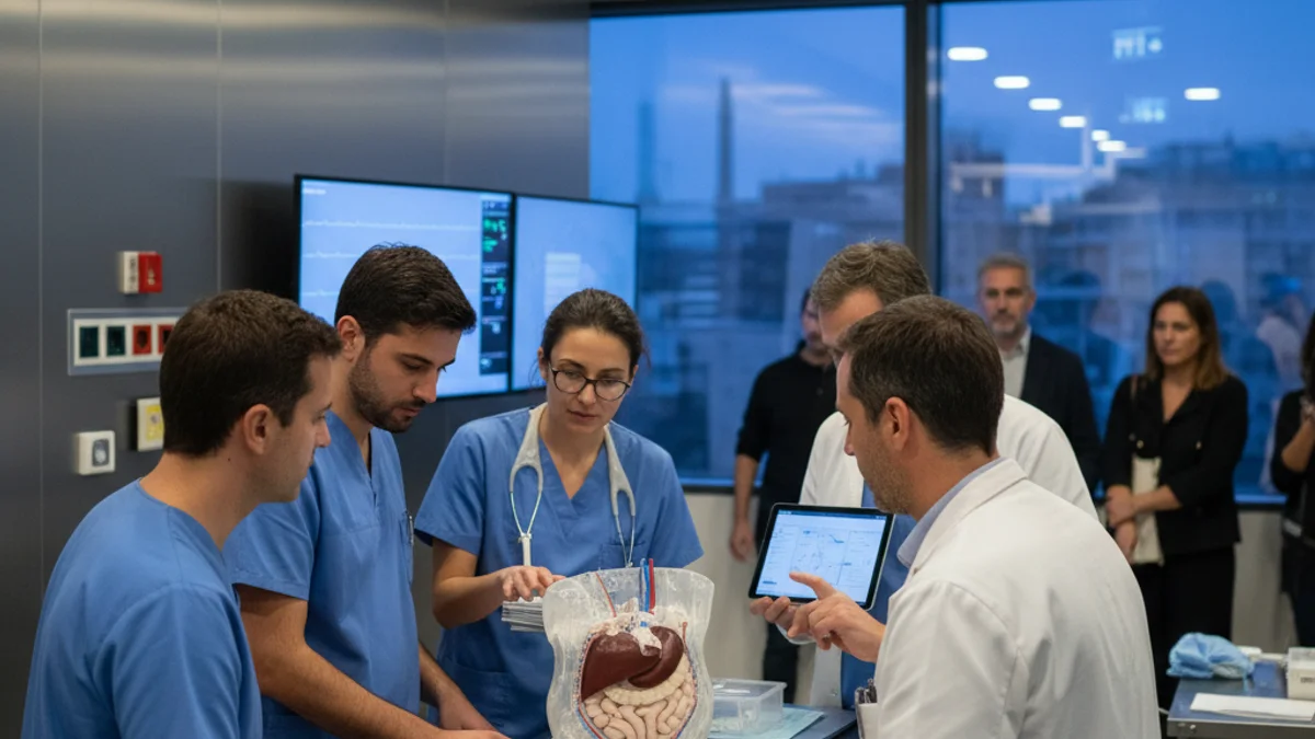 Imatge genèrica d'una simulació mèdica amb tecnologia 3D en un entorn hospitalari.
