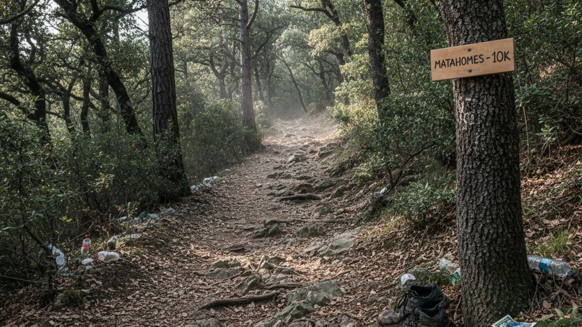 Imatge genèrica d'un camí de muntanya al massís de les Gavarres.