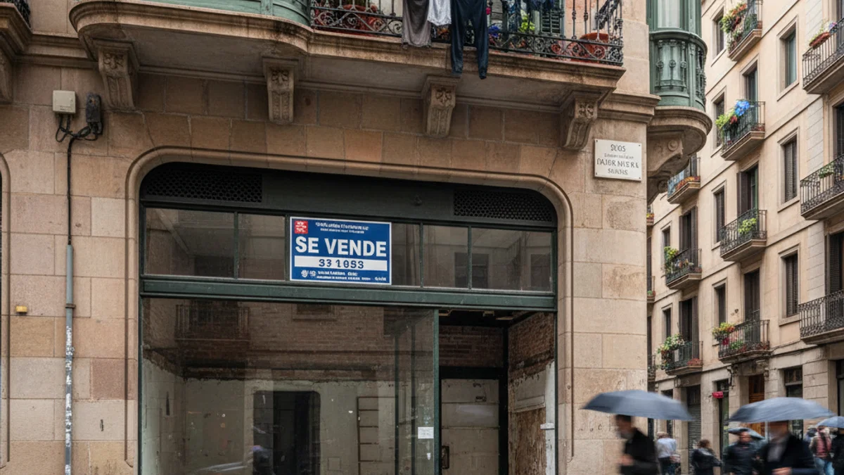 Imatge genèrica d'un local comercial en planta baixa a Barcelona.