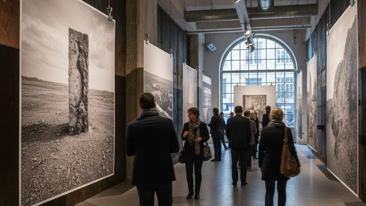 Imatge genèrica d'una exposició de fotografia en una sala d'art contemporani.
