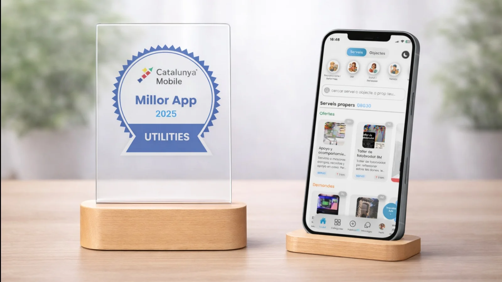 Trocalia rep el guardó a la Millor App en la categoria Utilities als Premis Catalunya Mobile 2025, un reconeixement a la innovació digital i a l’impacte en l’economia de proximitat a Catalunya.