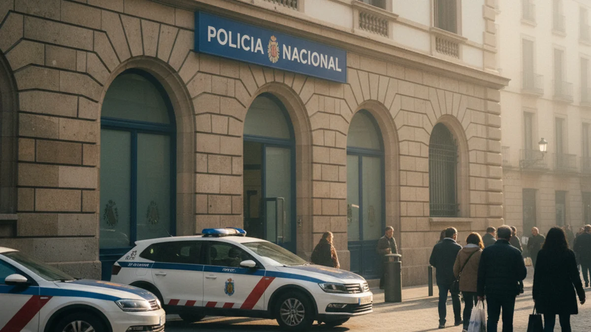 Imatge genèrica de la façana d'una comissaria de la Policia Nacional.