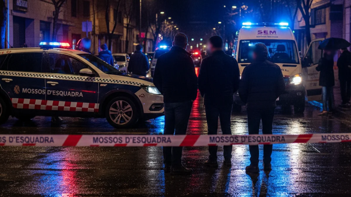 Imatge genèrica de patrulles dels Mossos d'Esquadra i el SEM en una actuació nocturna.