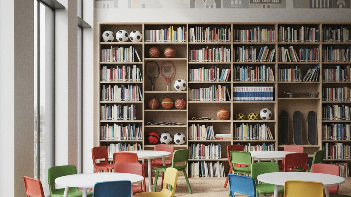 Generic image of an educational and leisure space for young people.