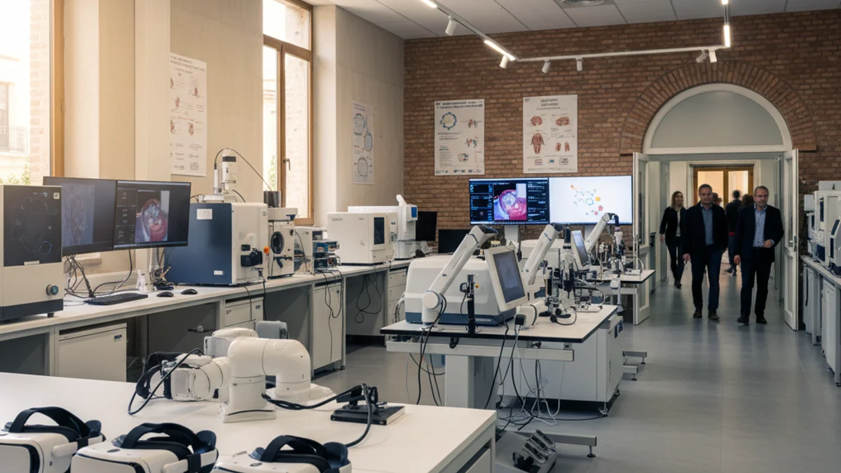 Generic image of new technological equipment in a university medical laboratory.