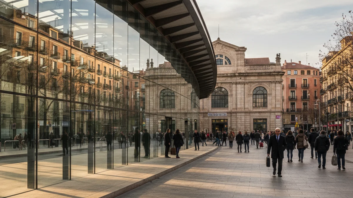 Generic image of the new bus station in Lleida located next to the train station.