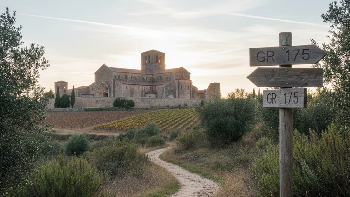 Imatge genèrica d'un sender senyalitzat en un entorn natural de Catalunya.