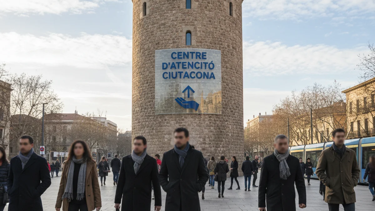 Imatge genèrica de la façana d'un centre d'atenció ciutadana municipal.