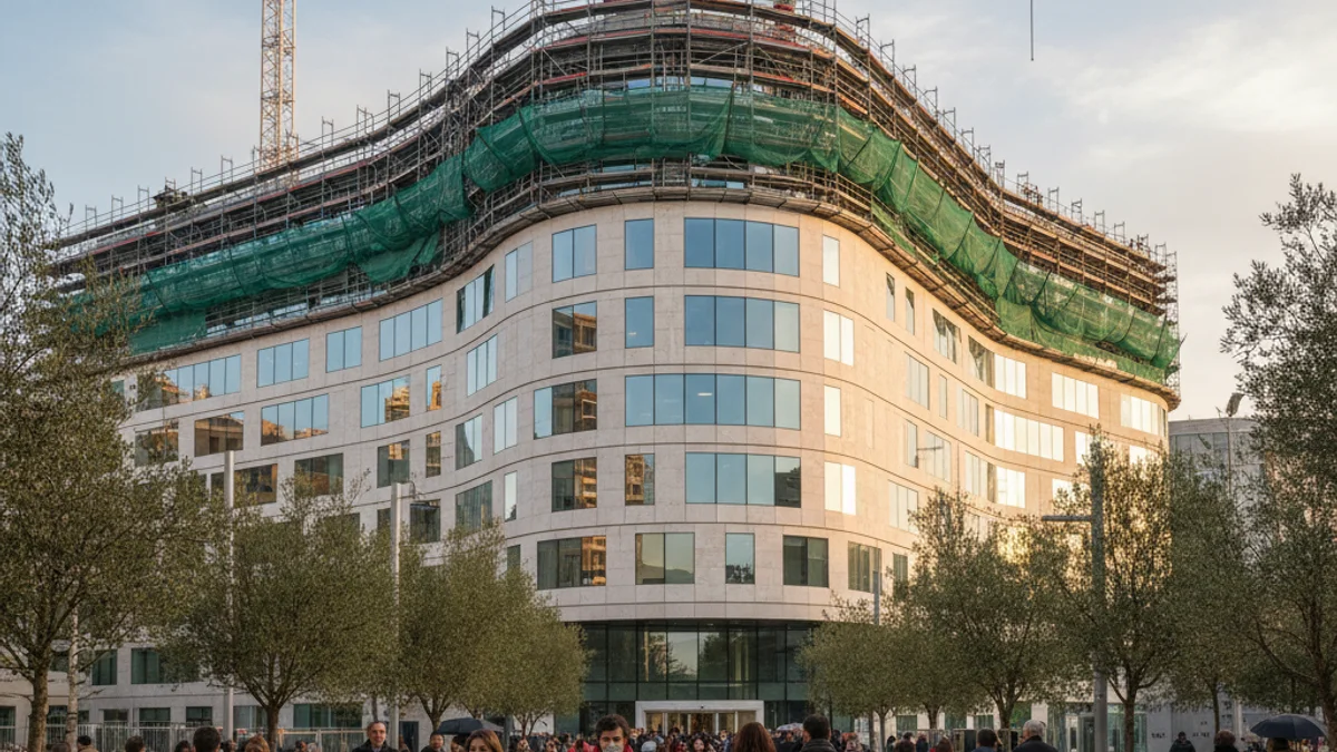 Imatge genèrica de les obres de millora en un centre hospitalari.