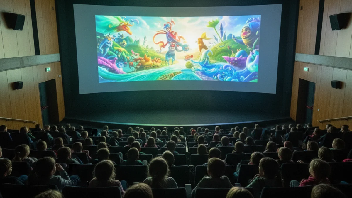 Imatge genèrica d'una sessió de cinema infantil en un centre cultural.