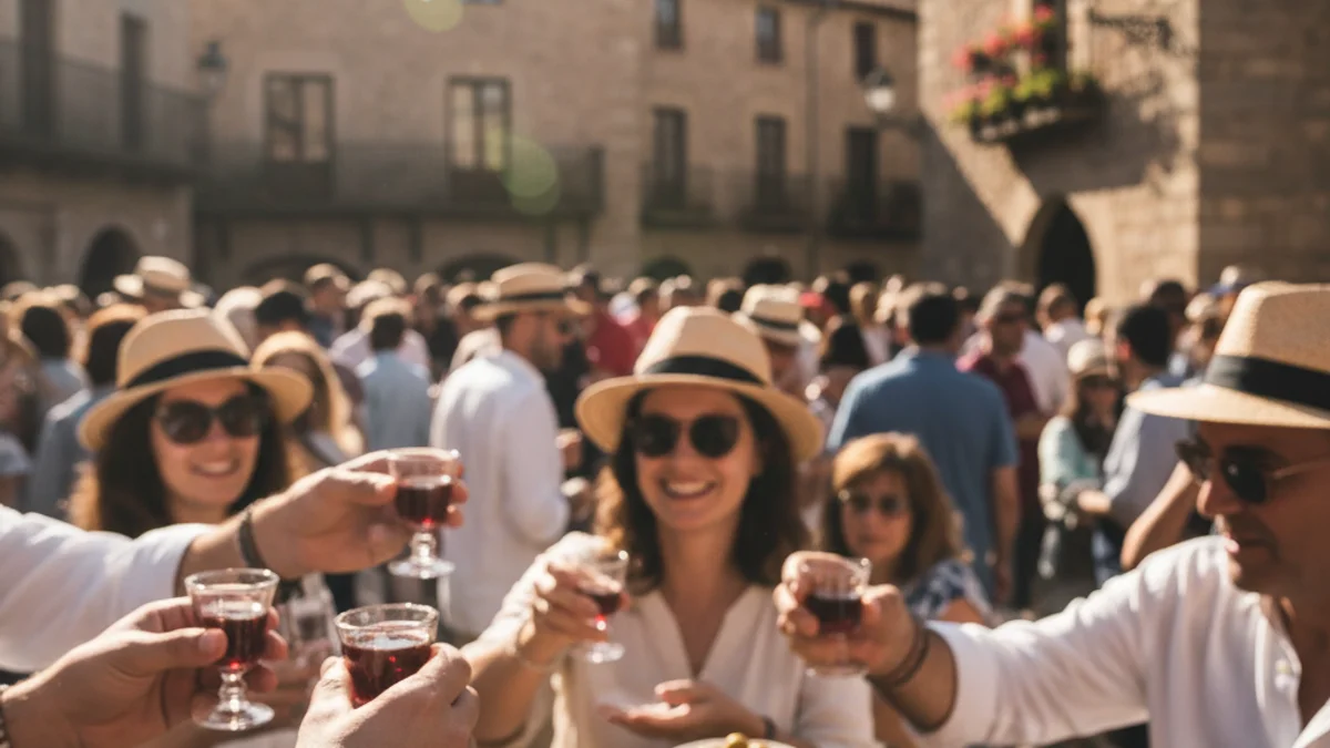 Imatge genèrica d'un vermut popular a l'aire lliure en una plaça històrica.