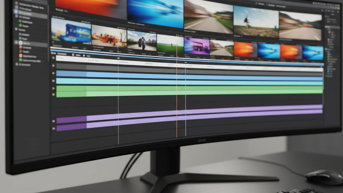 Un ordinador amb codi de programació i una imatge generada per intel·ligència artificial.