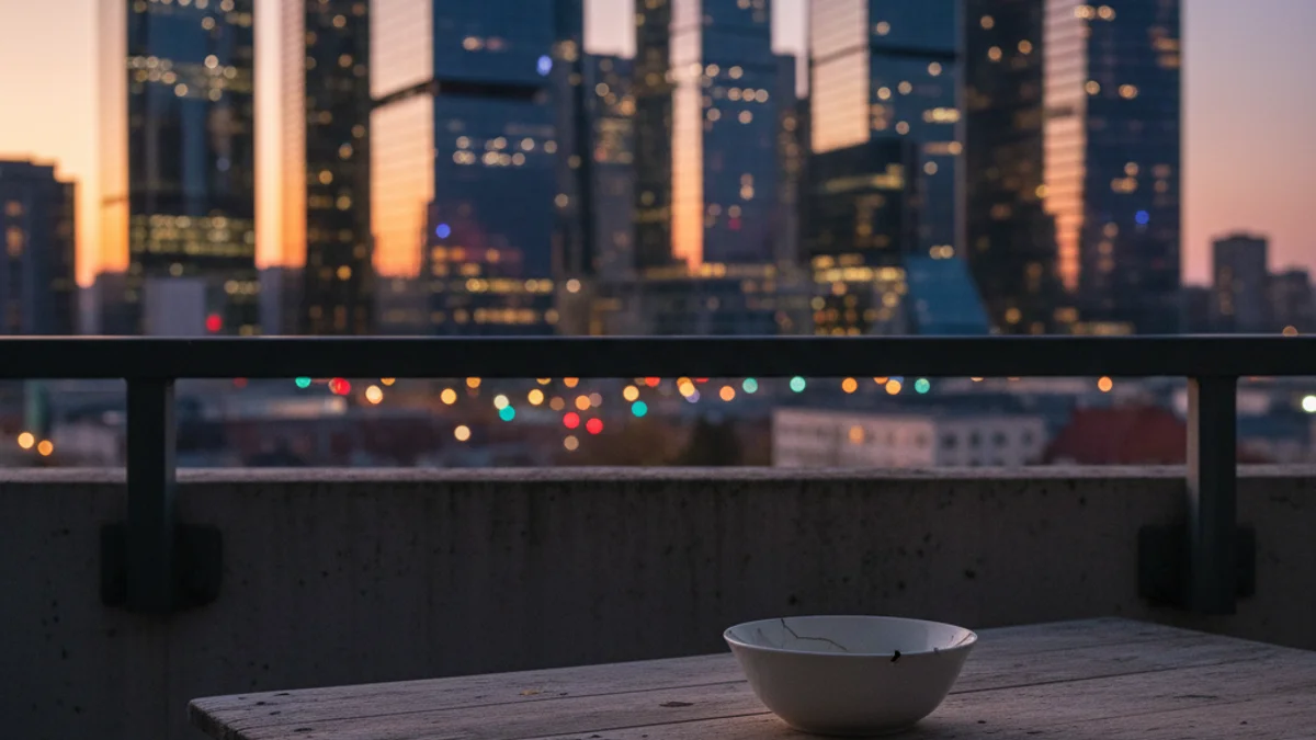 Imatge genèrica que mostra el contrast entre la riquesa urbana i la precarietat econòmica.