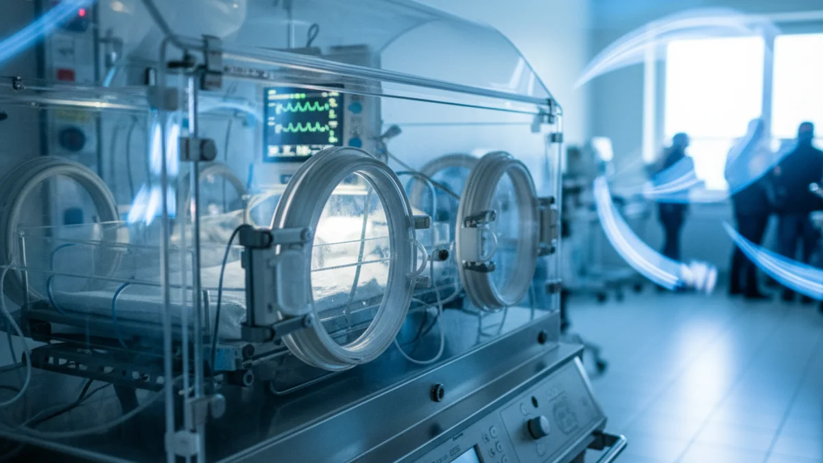 Imatge genèrica d'una unitat de cures intensives neonatals en un centre hospitalari.