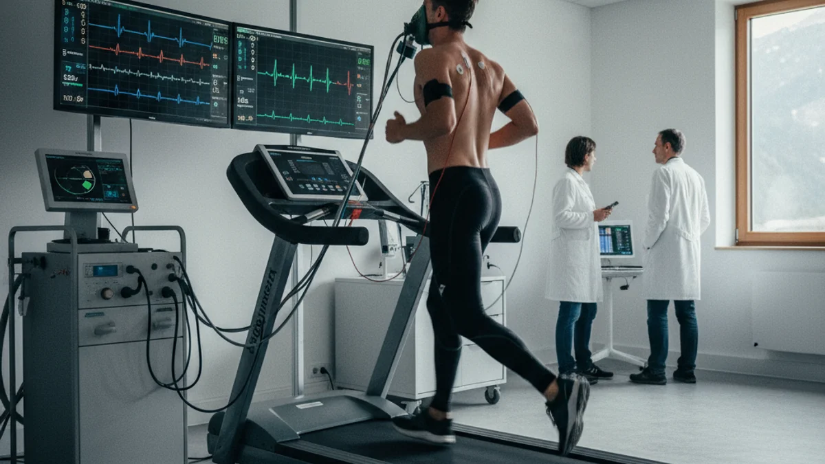 Imatge genèrica d'una prova d'esforç en un centre de medicina esportiva d'alt rendiment.