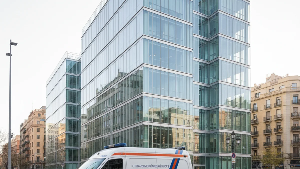 Generic image of the new Medical Emergency System headquarters in L'Hospitalet de Llobregat.