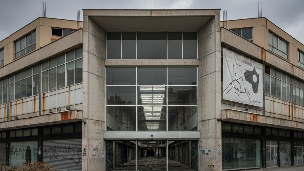 Imagen genérica de la fachada de un centro comercial urbano en Barcelona.