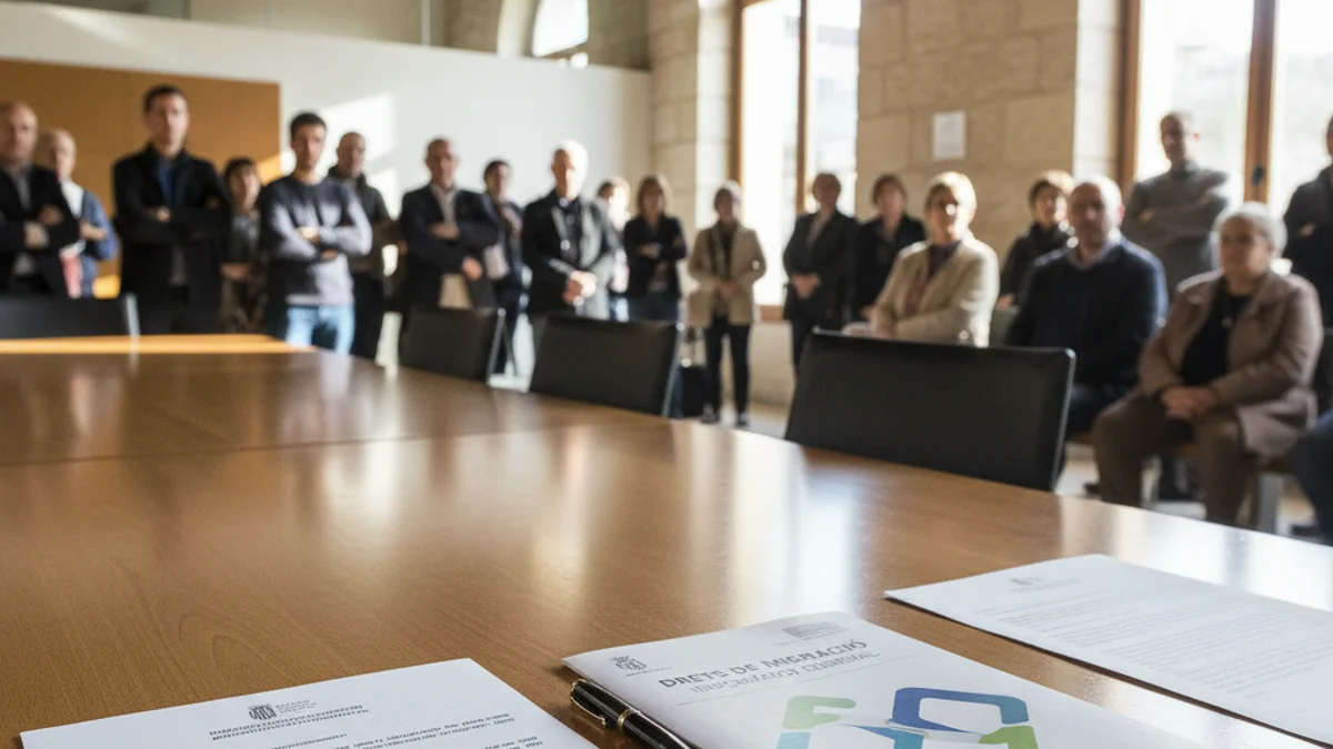 Generic image of a citizen service office with documents regarding administrative procedures.