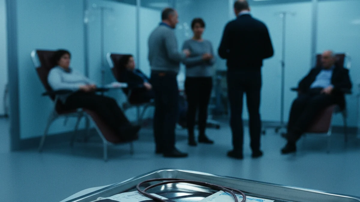 Imatge genèrica d'una sala de donació de sang amb material sanitari.