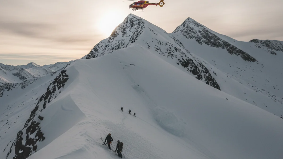 Imatge genèrica d'un rescat de muntanya dels Bombers de la Generalitat amb helicòpter.