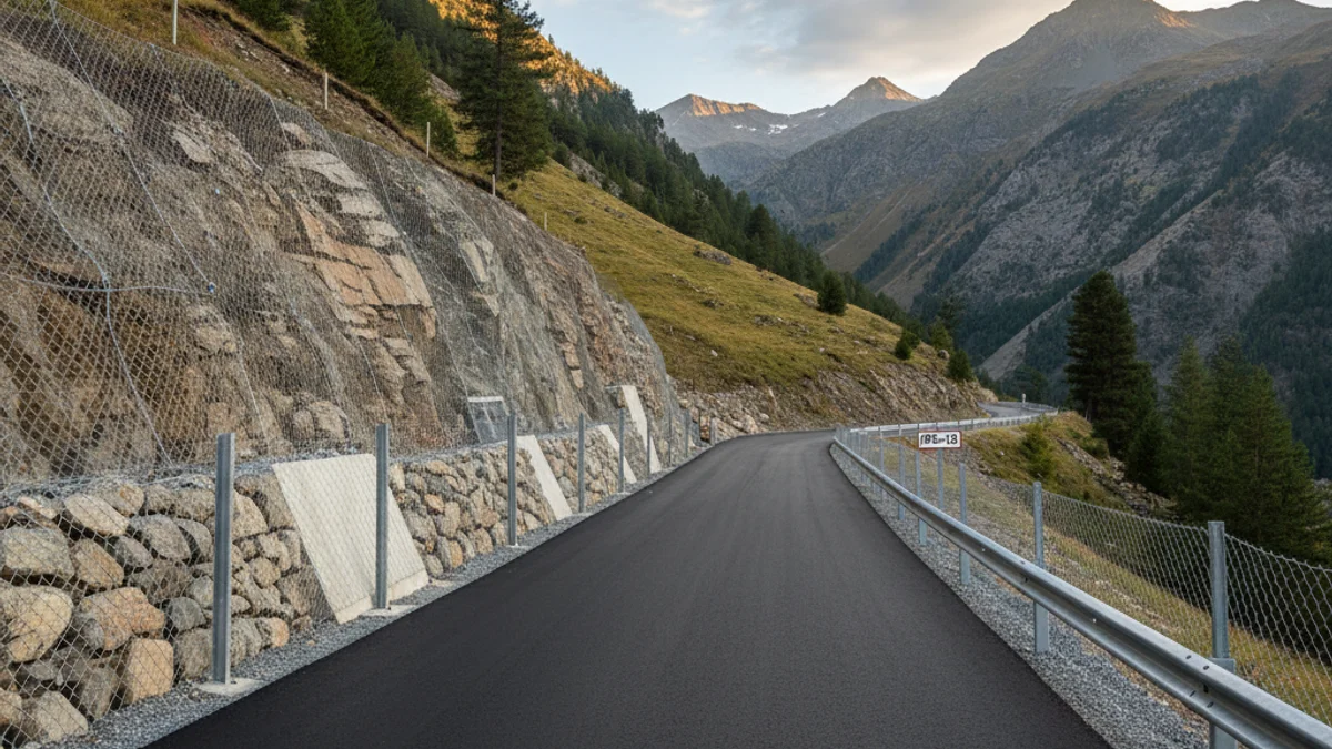 Generic image of the access road to Escàs after the improvement works.