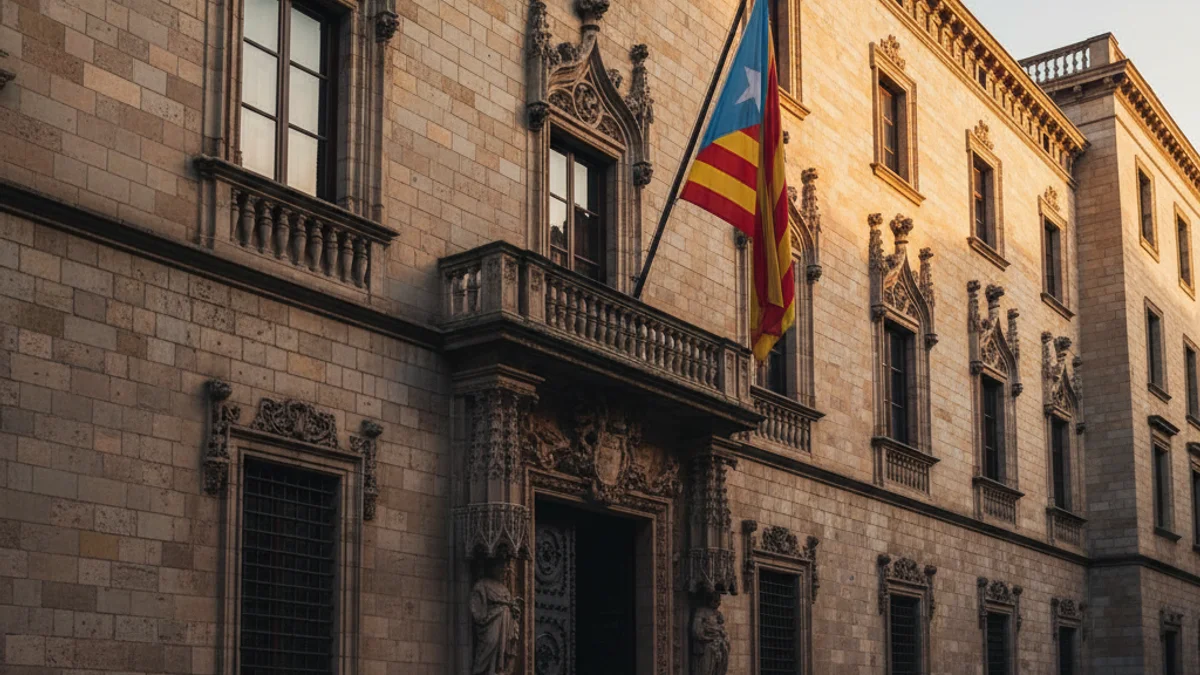 Imagen genérica de la fachada del Palau de la Generalitat en Barcelona.