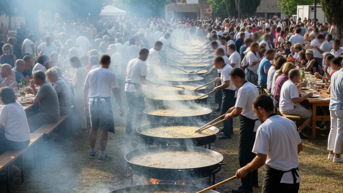 Generic image of the Rice Festival celebration in Sant Fruitós de Bages.