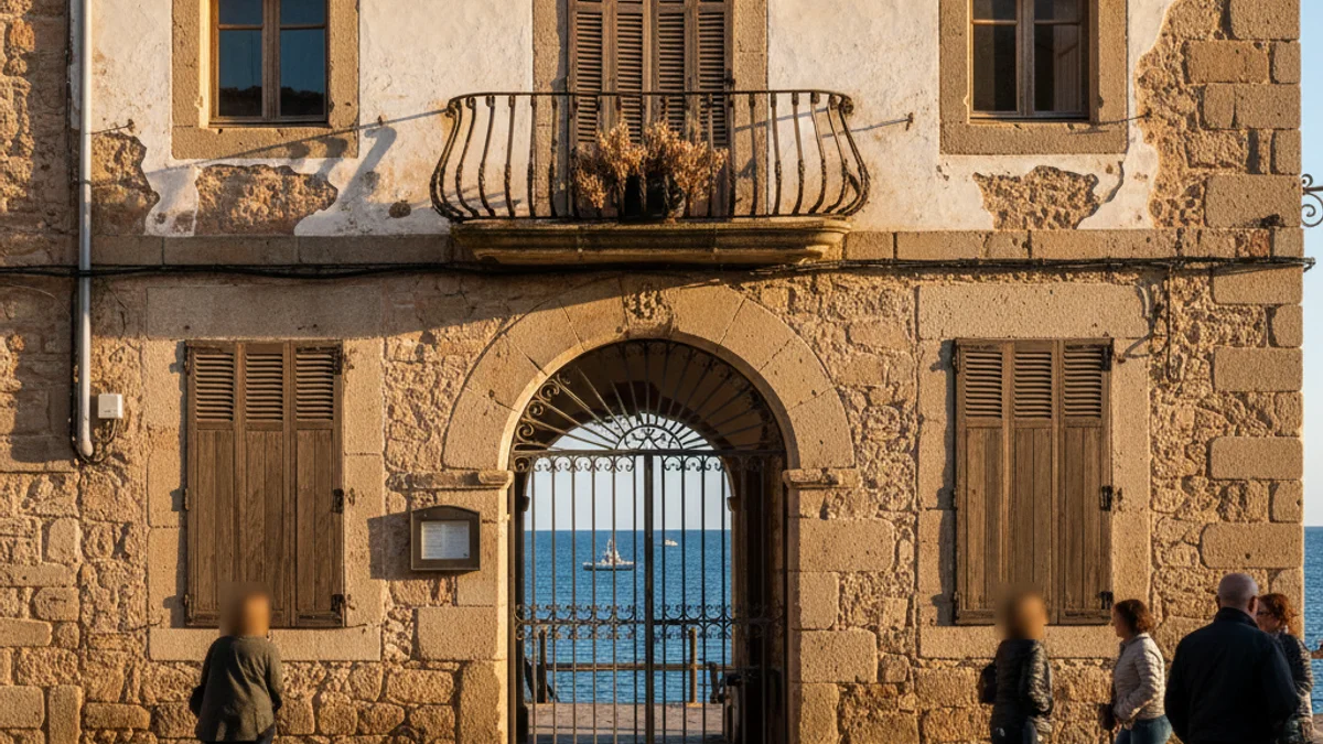 Imatge genèrica d'una finca urbana en un municipi costaner de l'Empordà.
