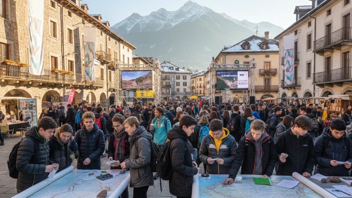 Generic image of a group of young people participating in an outdoor educational activity.