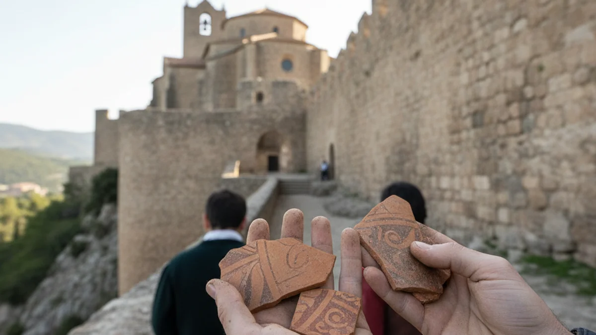 Imagen genérica de restos arqueológicos de cerámica ibérica hallados en una excavación.