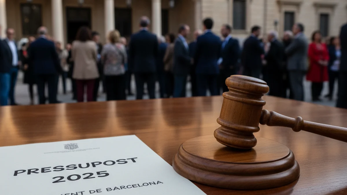 Imagen genérica de un despacho oficial con documentos sobre el presupuesto municipal.