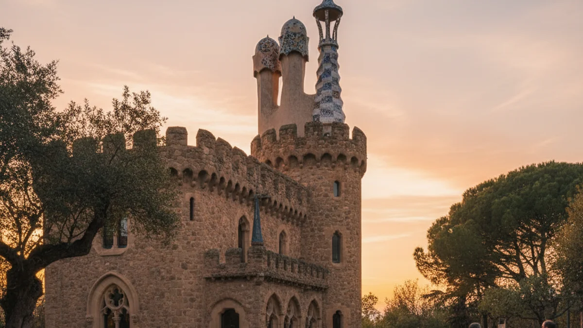 Imatge genèrica de la torre Bellesguard a Barcelona, obra d'Antoni Gaudí.