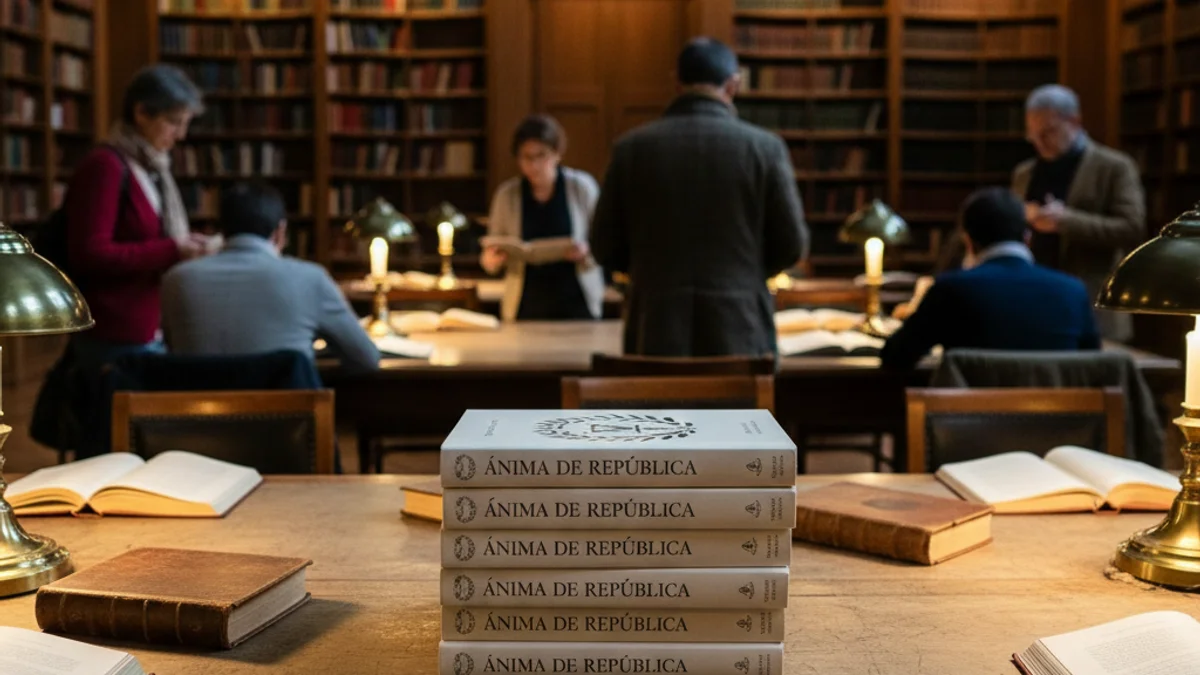 Generic image of a book presentation in a public library.