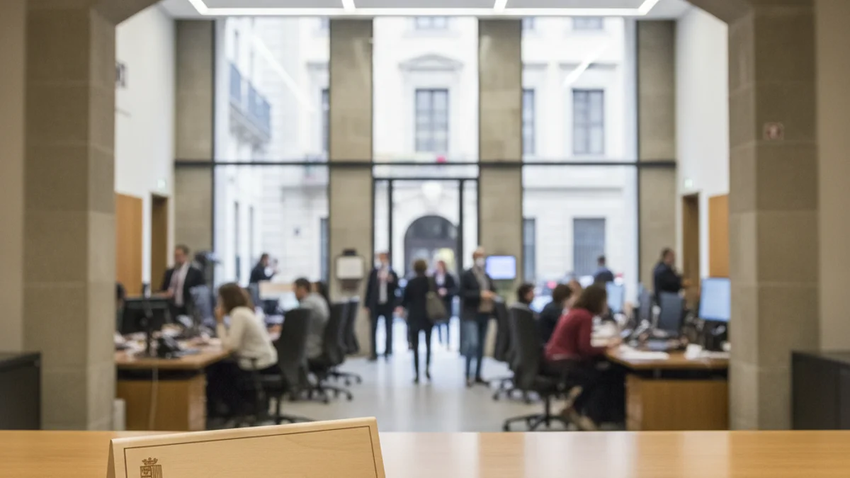 Generic image of a municipal citizen service office.