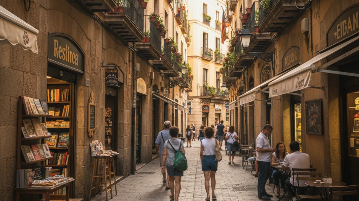 Imagen genérica de una calle del barrio de Gràcia en Barcelona.