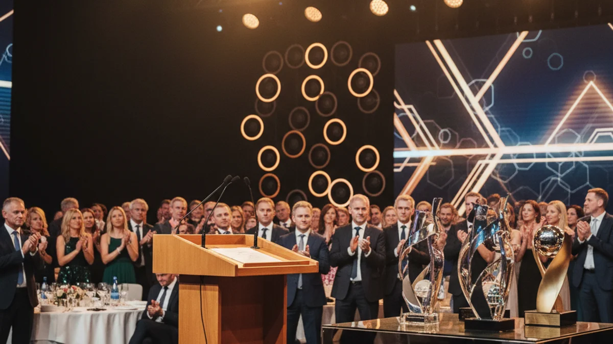 Imatge genèrica d'uns guardons en una gala de reconeixement esportiu.