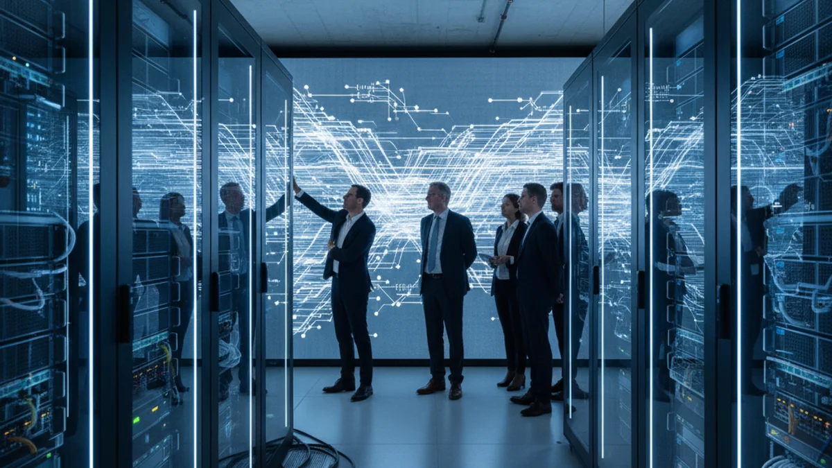 Imatge genèrica d'una interfície digital que representa la intel·ligència artificial en un entorn tecnològic.