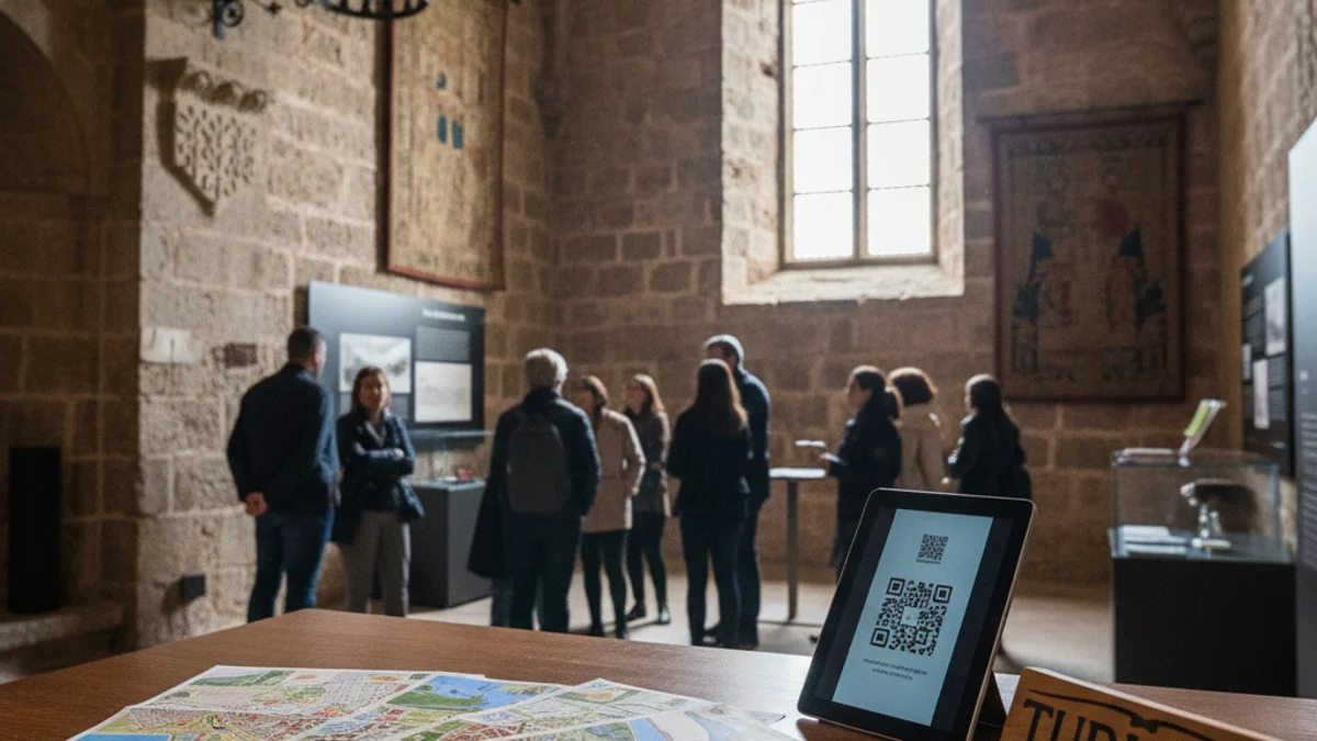 Imagen genérica de un punto de atención turística en un edificio histórico.