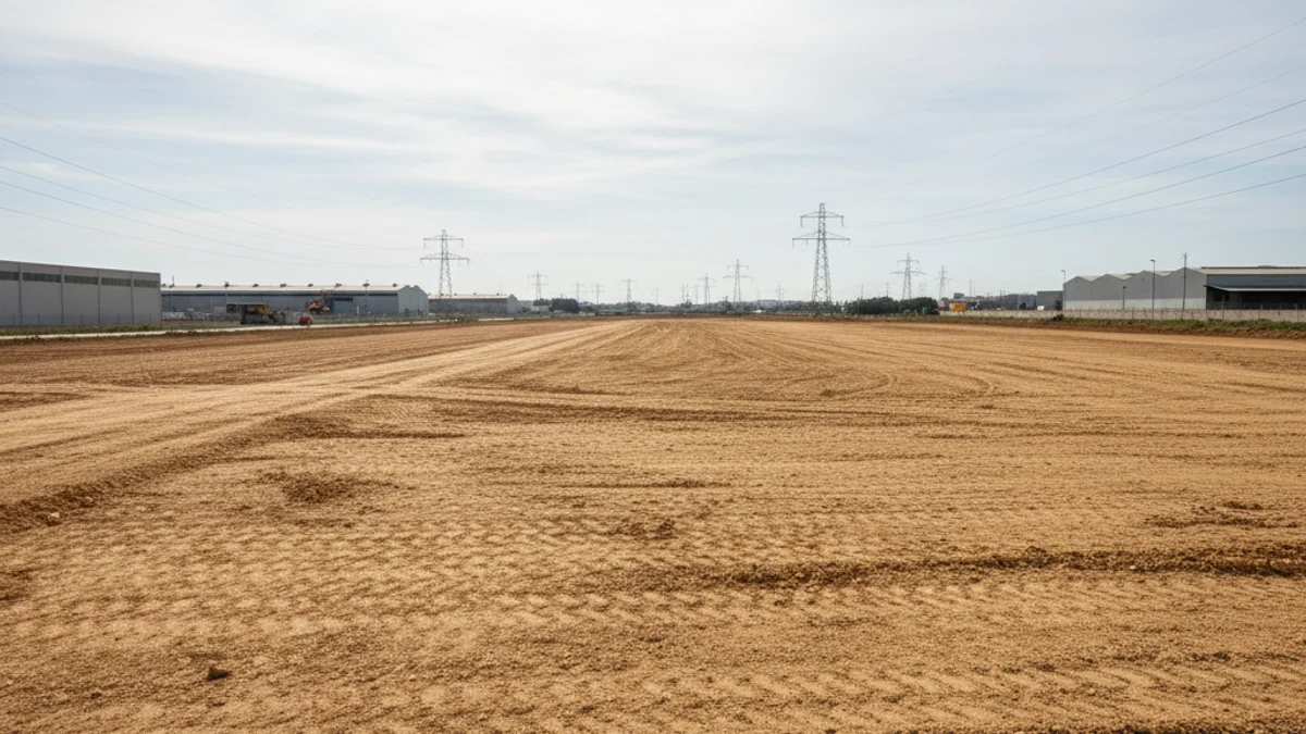 Imagen genérica de un terreno preparado para la actividad industrial.