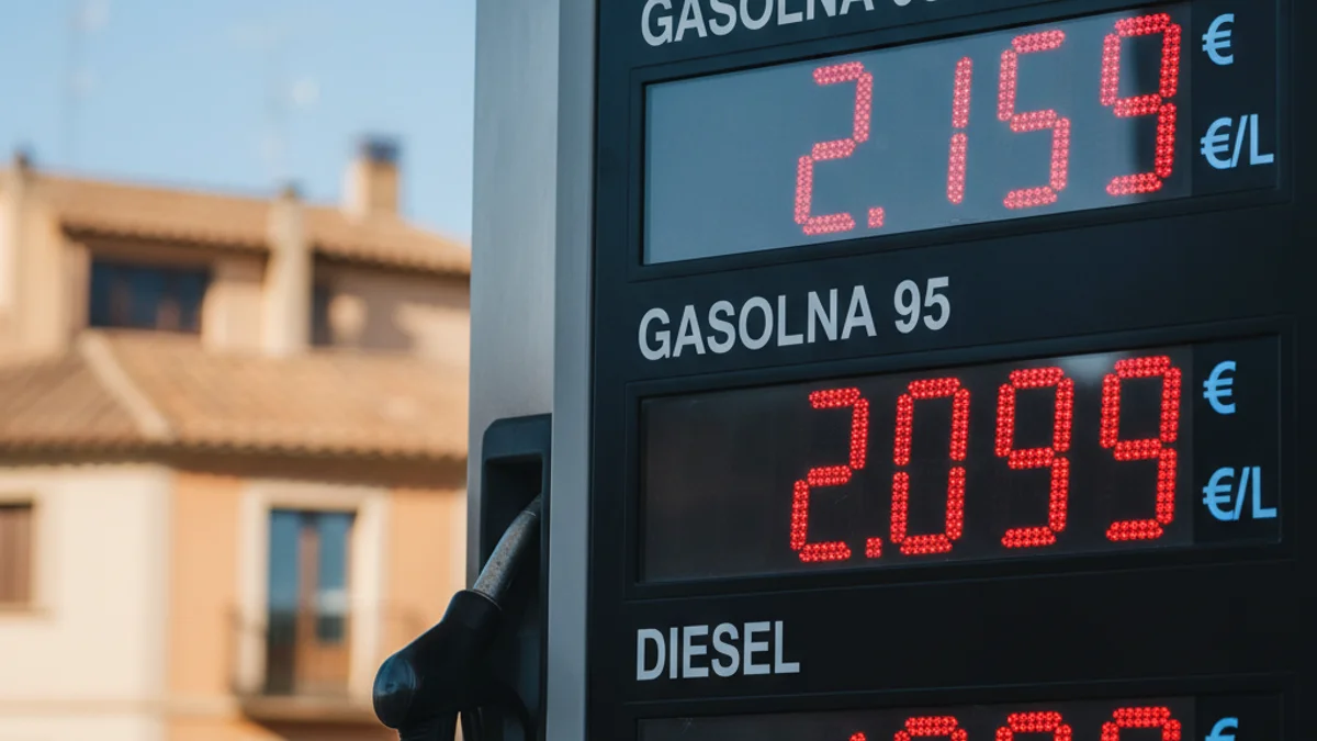 Generic image of a digital fuel price board at a gas station.