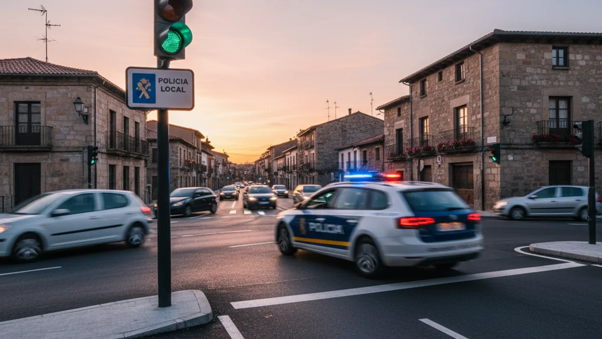 Imagen genérica de una intersección vial con nueva regulación semafórica.